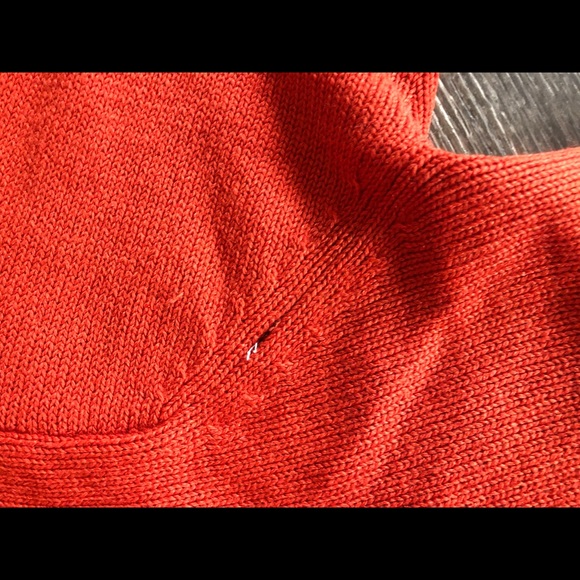VINTAGE 70S SWEATER BUNT ORANGE - Picture 5 of 5